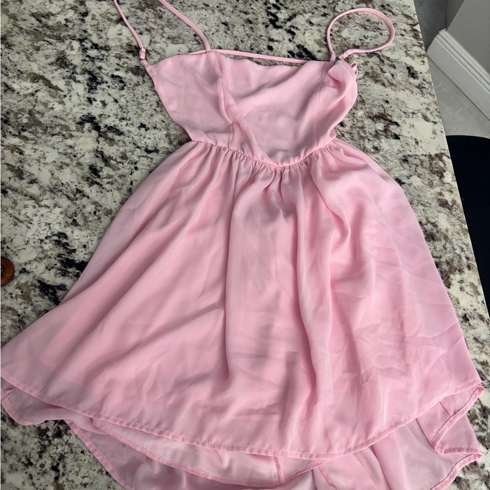 Lucy in the Sky Pink Asymmetrical Dress